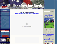 Tablet Screenshot of billionairesforbush.com